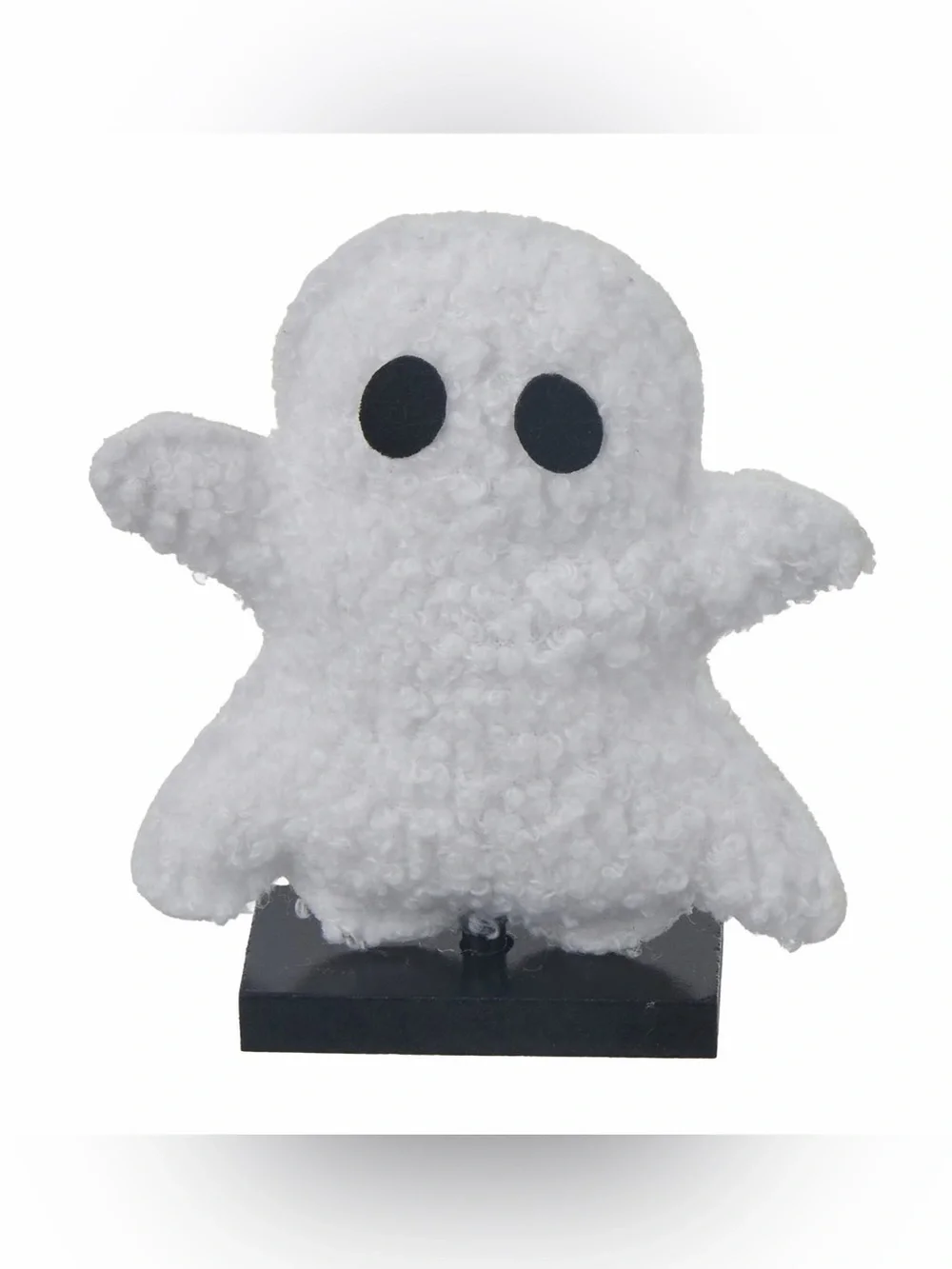 👻 Halloween Ghost Shaped Plush Icon Tabletop Decor Fluffy White Cute Spooky